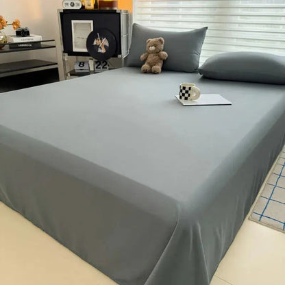 Flat Bedsheet Set | Soft Breathable Fabric | Polyester & 2 Pillowcases | Easy Care