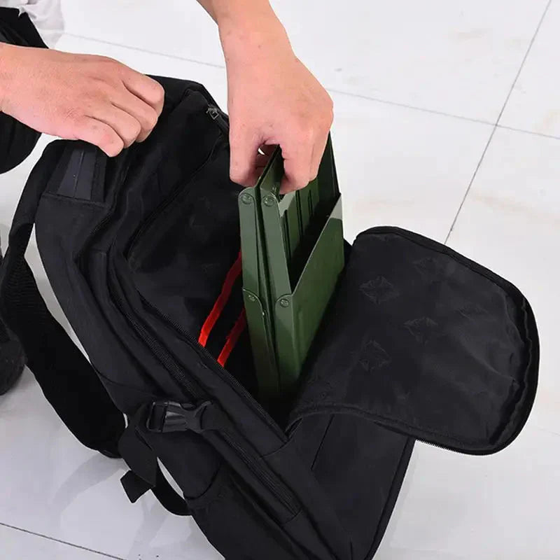 Folding Camping Chair | Adjustable Back Support | Polyester & Steel Frame | 120 kg Capacity