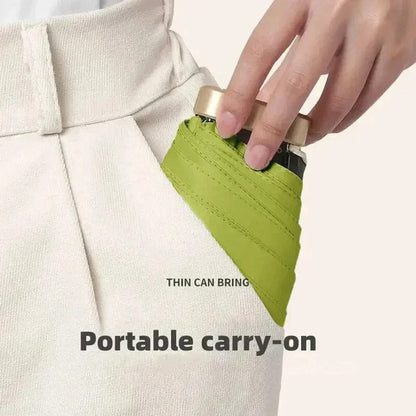 Folding Mini Umbrella | UV-Blocking & Wind-Resistant | 19 cm Collapsed | Travel-Friendly