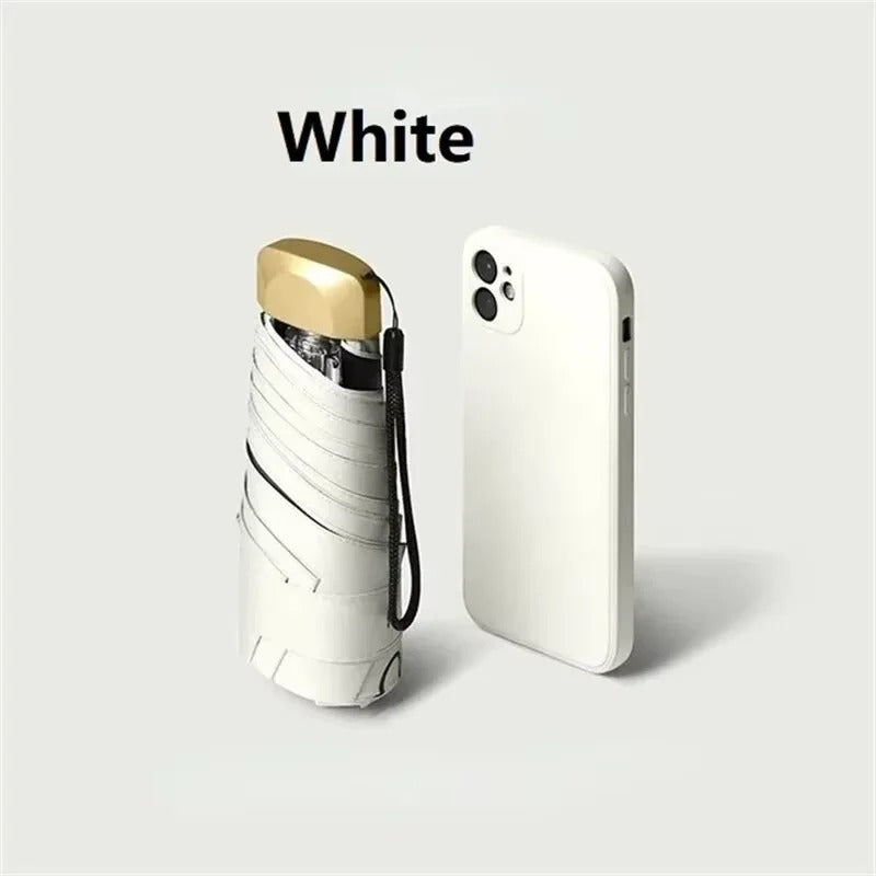 Folding Mini Umbrella | UV-Blocking & Wind-Resistant | 19 cm Collapsed | Travel-Friendly