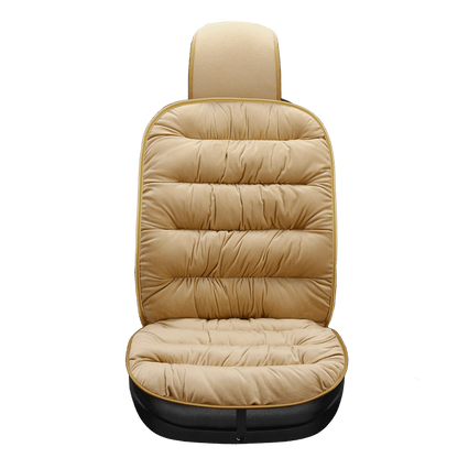 Front Car Seat Cushion Pad | Quilted Short Plush | 19.1 in x 40.6 in | Comfortable Fit