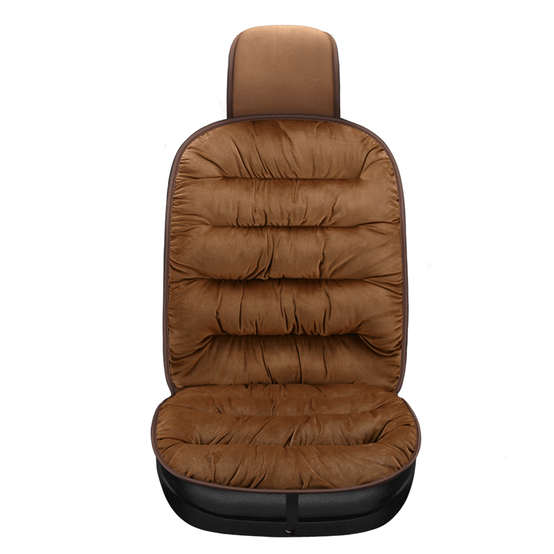 Front Car Seat Cushion Pad | Quilted Short Plush | 19.1 in x 40.6 in | Comfortable Fit