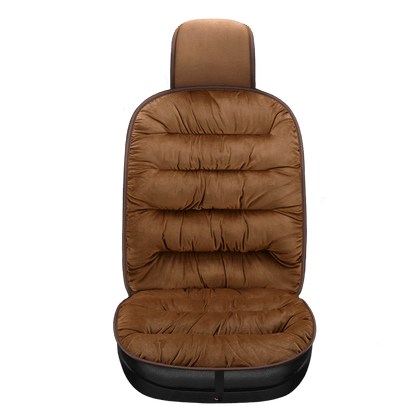 Front Car Seat Cushion Pad | Quilted Short Plush | 19.1 in x 40.6 in | Comfortable Fit