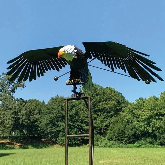 Garden Bird Stake | Animated Flapping Wings | Powder-Coated Metal | Weather-Resistant