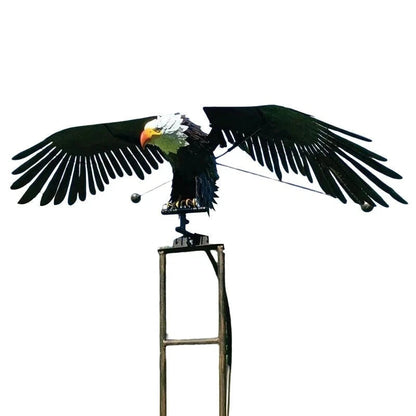 Garden Bird Stake | Animated Flapping Wings | Powder-Coated Metal | Weather-Resistant