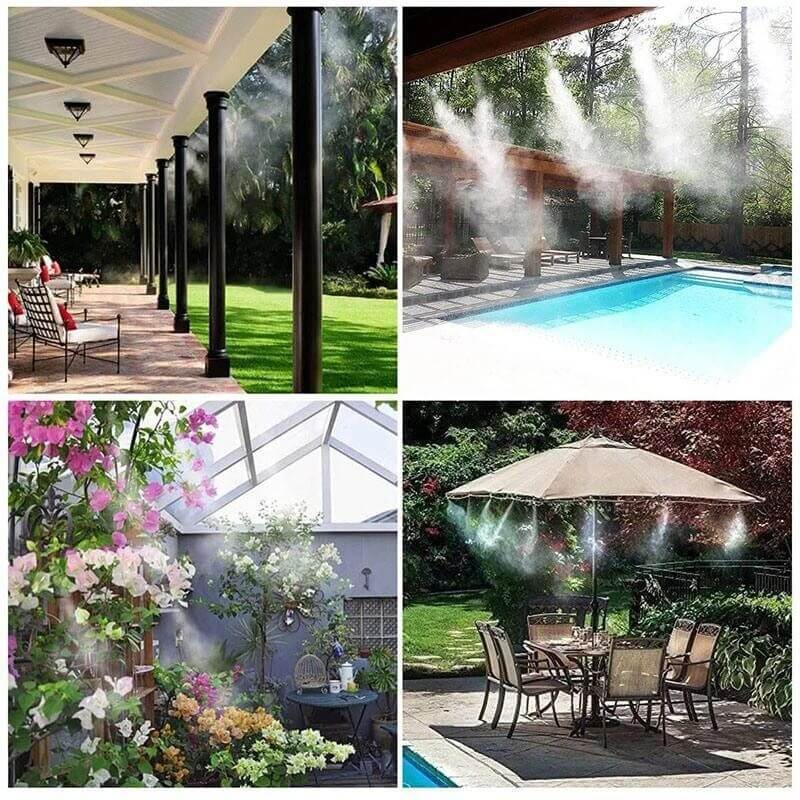 Garden Sprinkler Kit | Mist & Spray Modes | Adjustable Nozzles & 5–20m Hose | Water-Saving Design