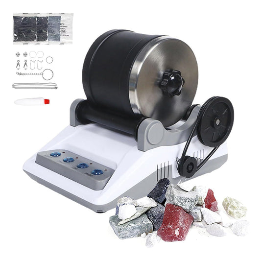 Gemstone Tumbler Kit for Beginners | Quiet, Leak-Proof | Digital Timer