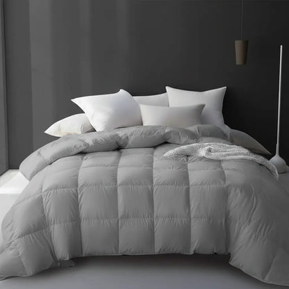 Goose Down Comforter | Breathable Quilted Design | 95% Down Fill | All-Season Comfort