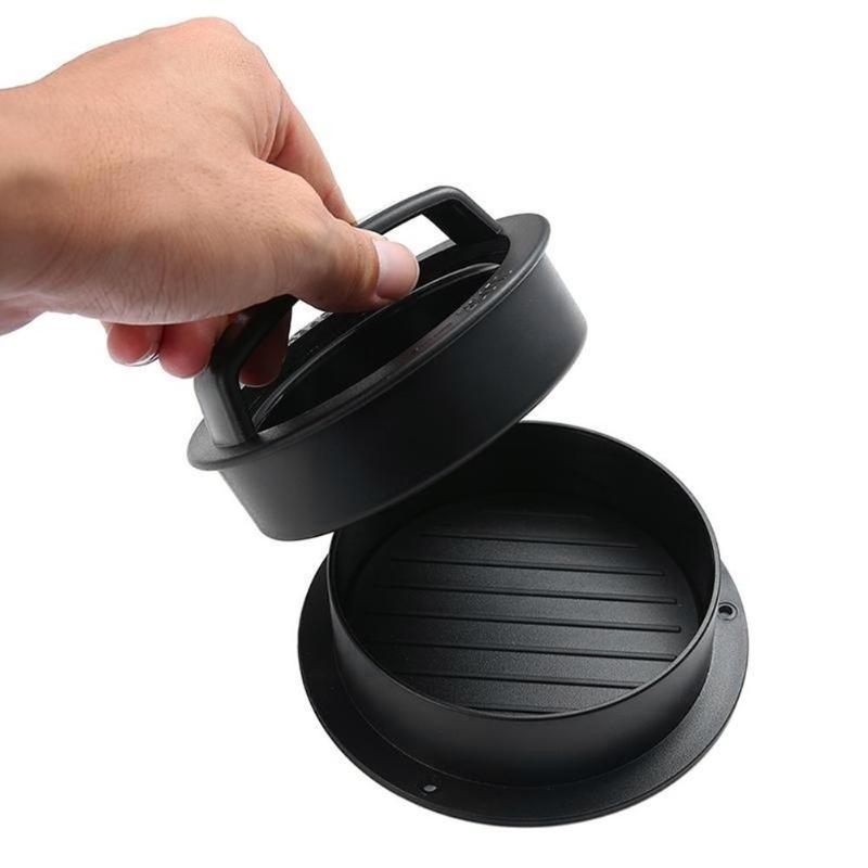 Hamburger Press | Removable Mold Base & Slider Mold | Non-Stick Finish | Compact 5 in