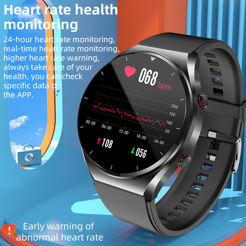 Health Smartwatch | Non-Invasive Blood Glucose & ECG Monitoring | Blood Pressure & Heart Rate