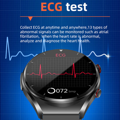Health Smartwatch | Non-Invasive Blood Glucose & ECG Monitoring | Blood Pressure & Heart Rate
