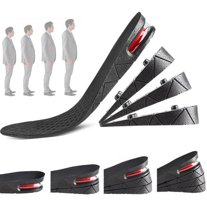 Height Increase Insoles | Adjustable Invisible Heel Lift up to 3.5in | Breathable Foam Cushion