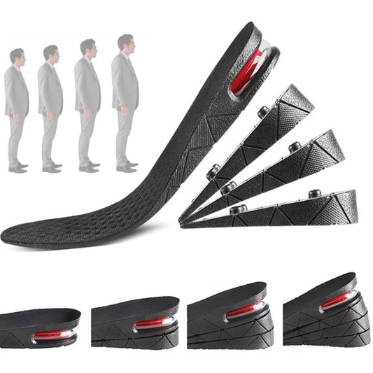 Height Increase Insoles | Adjustable Invisible Heel Lift up to 3.5in | Breathable Foam Cushion