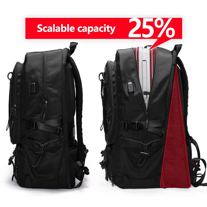 Hiking & Camping Backpack | Large Capacity Water-Resistant Pack | Padded Back & Adjustable Straps