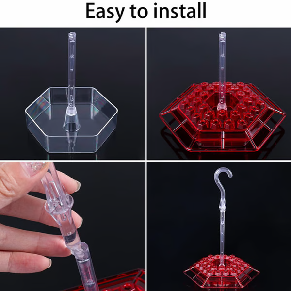 Hummingbird Feeder | 30-Port with Built-In Ant Moat | Transparent Reservoir | Garden & Patio