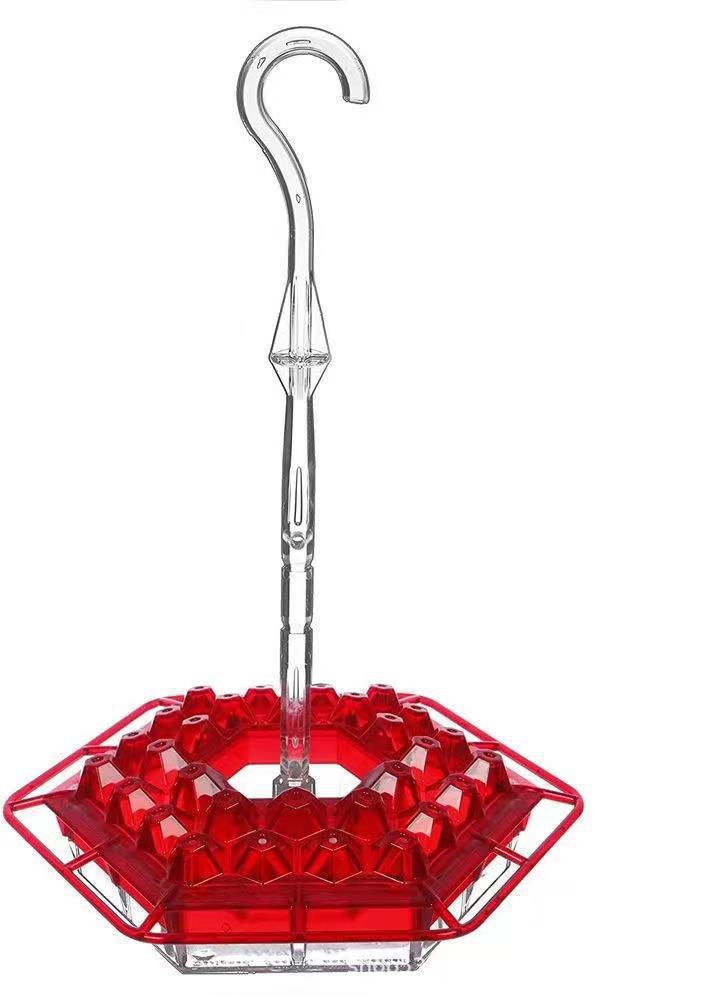 Hummingbird Feeder | Ant-Proof Hexagonal Ports | 12 oz Capacity | Easy-Fill & Dishwasher Safe