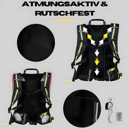 Hydration Pack | 10L Capacity | Hydration Bladder & Waterproof Nylon | Lightweight Design