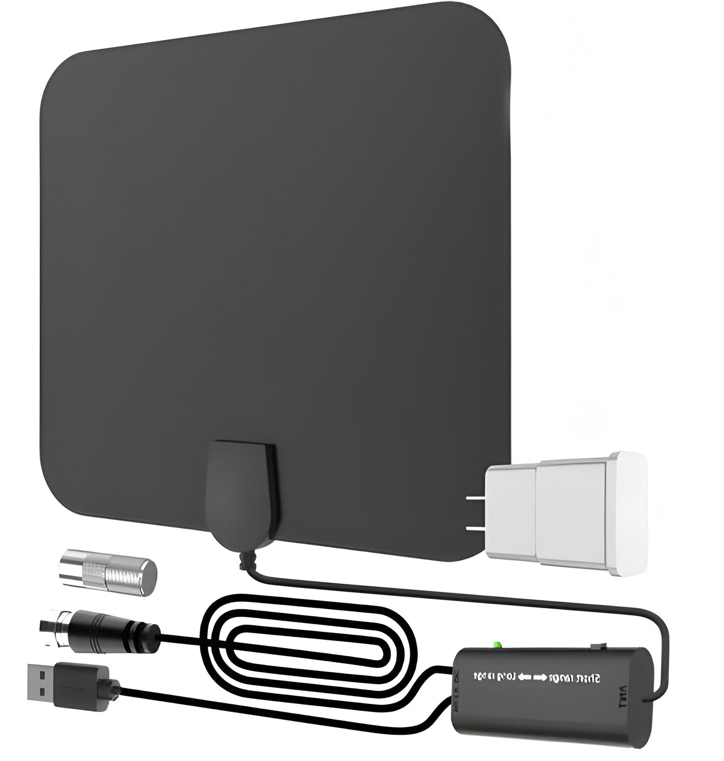 Indoor HDTV Antenna | Amplified Signal Booster & Smart IC | 300-Mile Range