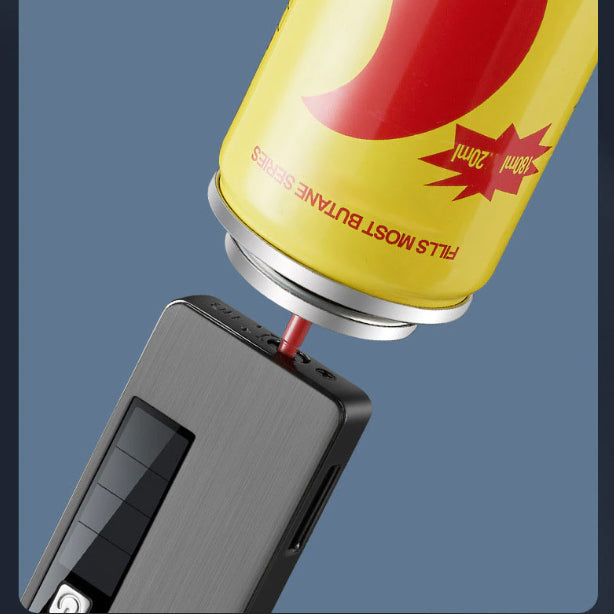 Jet Lighter | Solar Charging & LED Light | Metal Construction | Compact for Camping