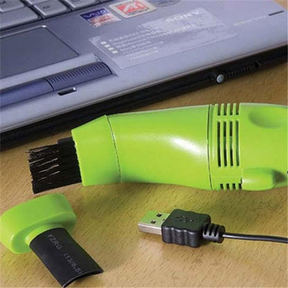 Keyboard & Laptop Vacuum Cleaner | USB-Powered Mini with Built-In LED | Adjustable Position