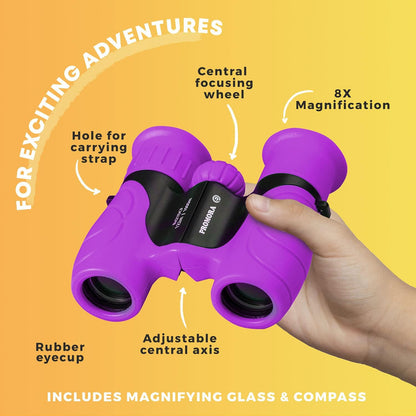 Kids Binoculars | 8x21 Magnification | Shockproof & Lightweight | Outdoor Adventures