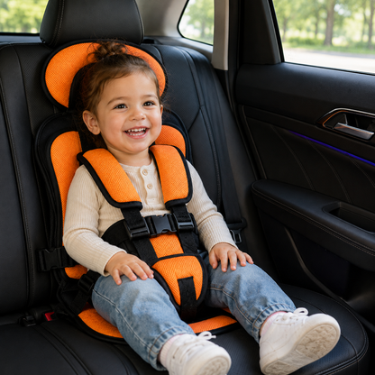 Kids Booster Car Seat | Foldable & Lightweight Design | 5-Point Harness | Travel-Friendly