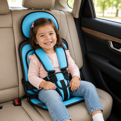 Kids Booster Car Seat | Foldable & Lightweight Design | 5-Point Harness | Travel-Friendly