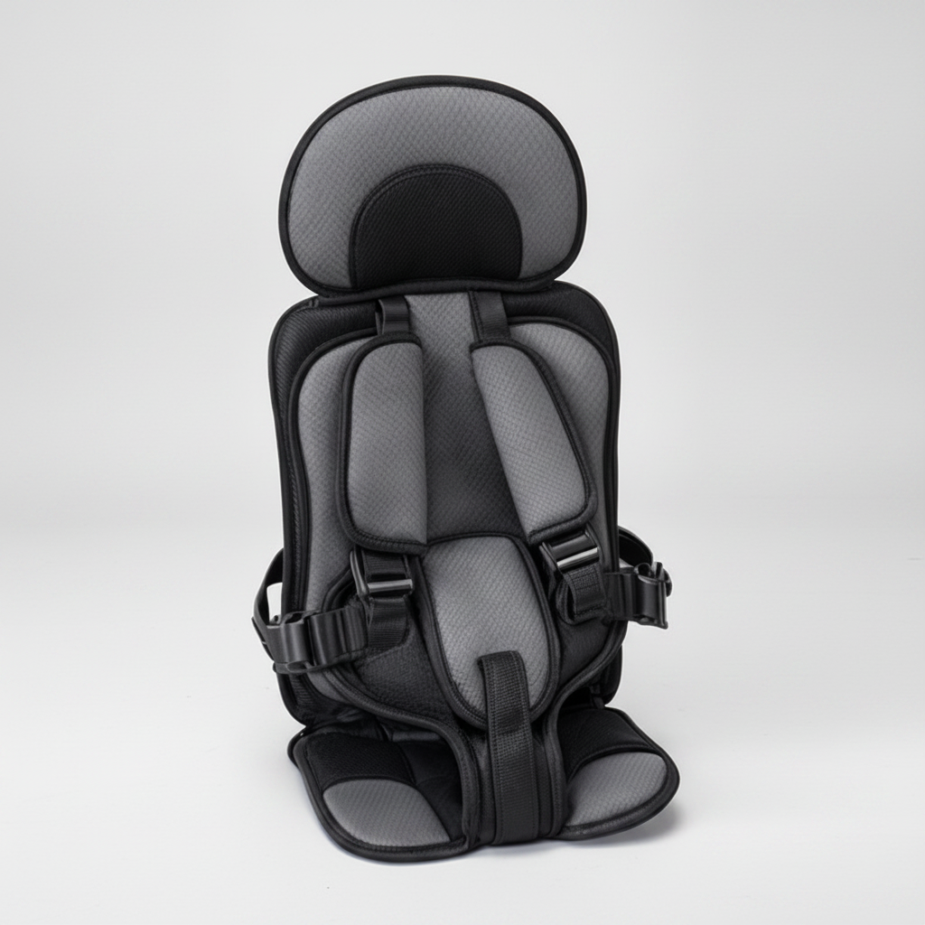 Kids Booster Car Seat | Foldable & Lightweight Design | 5-Point Harness | Travel-Friendly