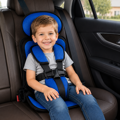 Kids Booster Car Seat | Foldable & Lightweight Design | 5-Point Harness | Travel-Friendly