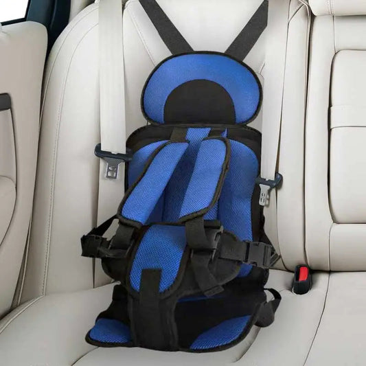 Kids Car Cushion Seat | 5-Point Harness & Ergonomic Support | Cotton Cover, Breathable Mesh