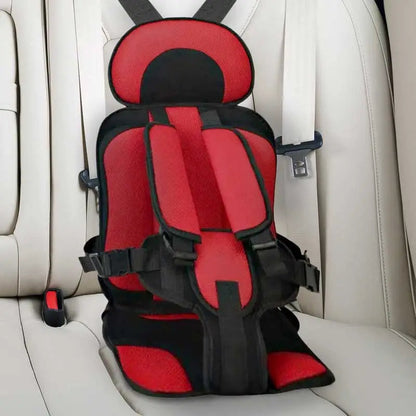 Kids Car Cushion Seat | 5-Point Harness & Ergonomic Support | Cotton Cover, Breathable Mesh