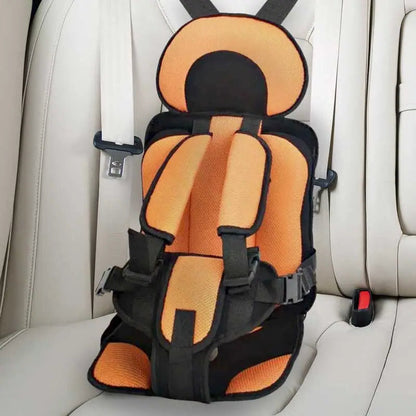 Kids Car Cushion Seat | 5-Point Harness & Ergonomic Support | Cotton Cover, Breathable Mesh