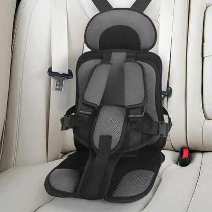 Kids Car Cushion Seat | 5-Point Harness & Ergonomic Support | Cotton Cover, Breathable Mesh