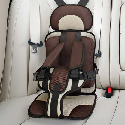 Kids Car Cushion Seat | 5-Point Harness & Ergonomic Support | Cotton Cover, Breathable Mesh