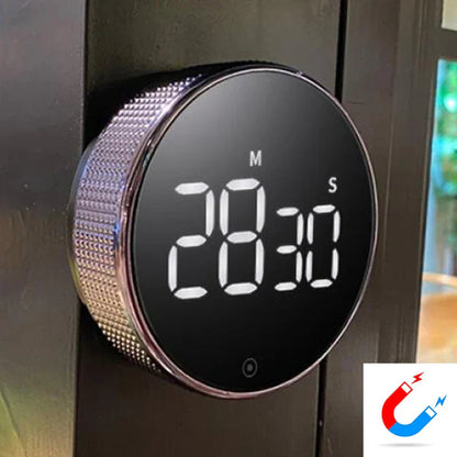Kitchen Timer | Magnetic Digital | Rotating Countdown & Loud Alarm