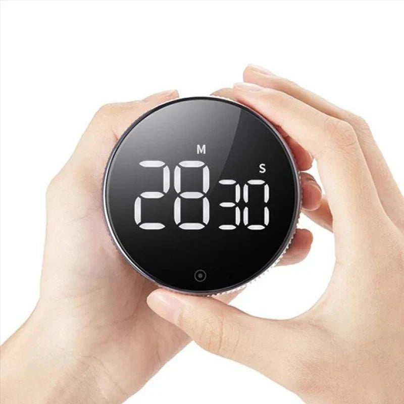 Kitchen Timer | Magnetic Digital | Rotating Countdown & Loud Alarm