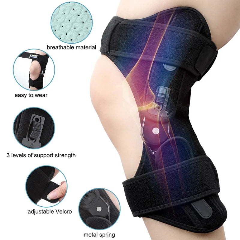 Knee Brace | Adjustable Stabilizing Support | Open Patella & Breathable Neoprene | Pain Relief