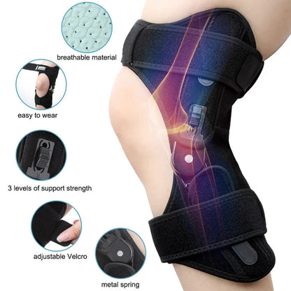 Knee Brace | Adjustable Stabilizing Support | Open Patella & Breathable Neoprene | Pain Relief