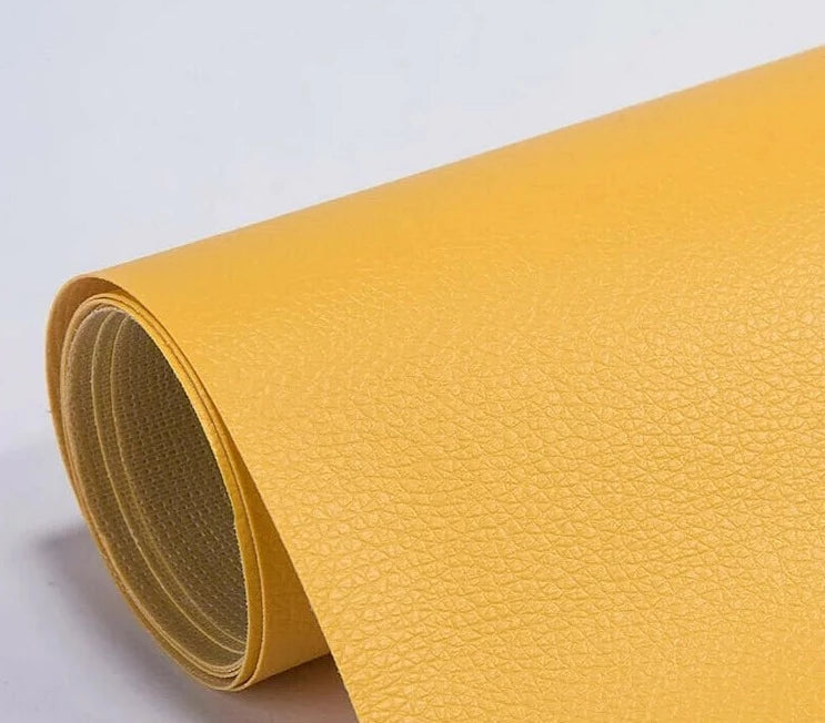 Leather Repair Patch | Self-Adhesive Waterproof | Large Cut-to-Size Faux Leather 19.7×54.3 in