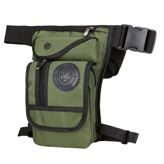 Leg Bag for Riders | Multi-Pocket & Adjustable Straps | Canvas Construction & Comfortable Fit