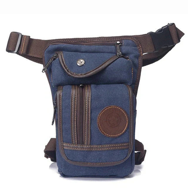 Leg Bag for Riders | Multi-Pocket & Adjustable Straps | Canvas Construction & Comfortable Fit