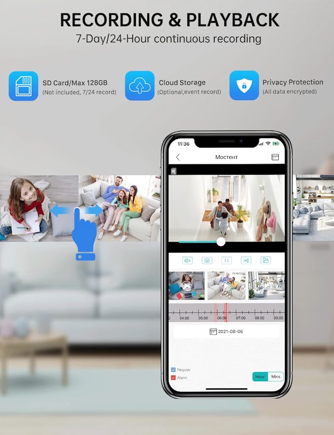 Light Bulb Security Camera | 360° Motion Tracking | High-Resolution & Two-Way Audio