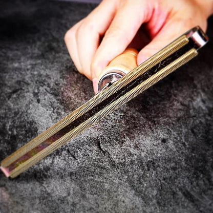 Lint Remover for Clothing & Upholstery | Copper Head & Wooden Handle | Gentle on Wool & Cashmere