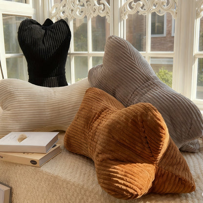 Lounge Bolster Cushion | Structured Back Support | Soft Polyester | 50x30x30 cm