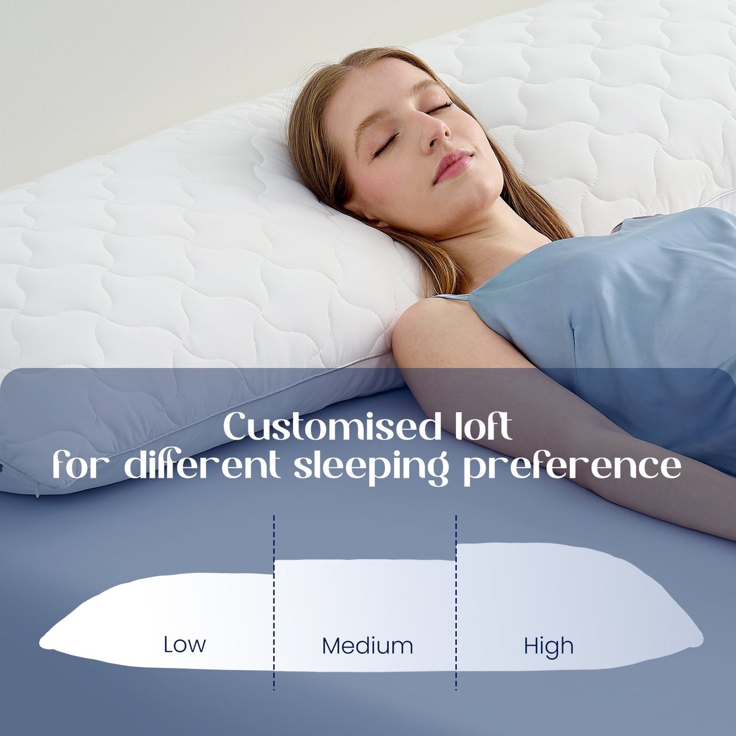 Maternity Body Pillow | Adjustable Dual-Sided | Breathable Cooling Fabric | Full-Length Support