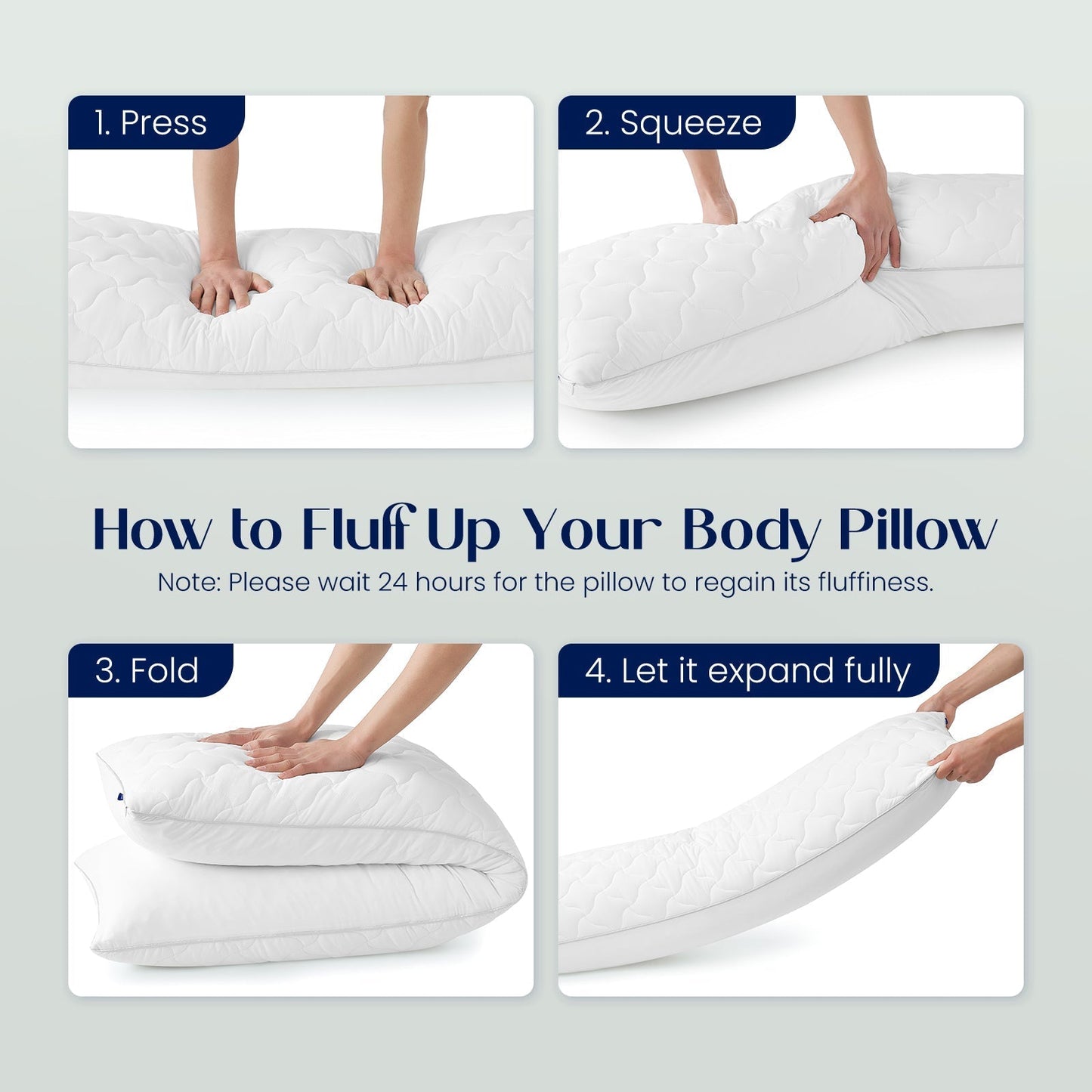 Maternity Body Pillow | Adjustable Dual-Sided | Breathable Cooling Fabric | Full-Length Support
