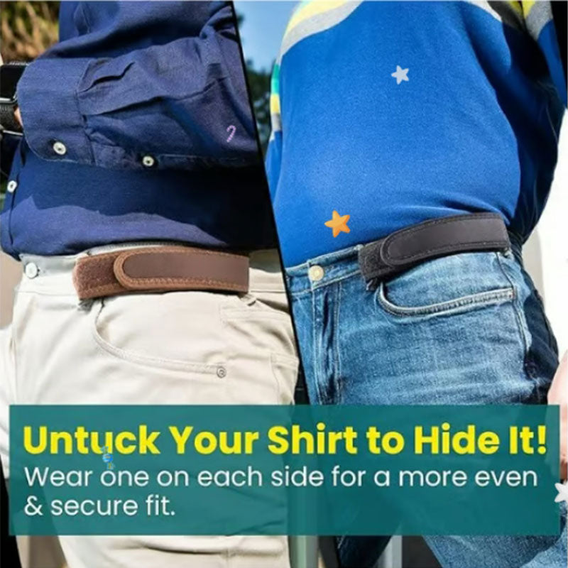 Men's Belt | Buckleless Minimalist Design | Durable Flexible Construction | Comfortable Fit