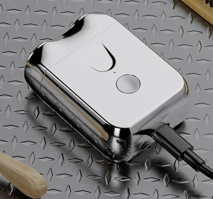 Men's Electric Shaver | Dual-Head Rotary | Aluminum Body & USB-C Quick Charge | Travel-Ready