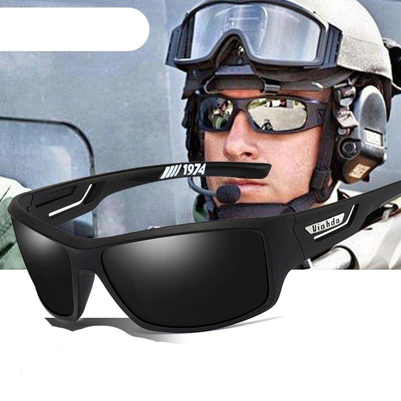 Men's Fishing Sunglasses | Military Aviator Style | Photochromic UV400 Polarized Lenses