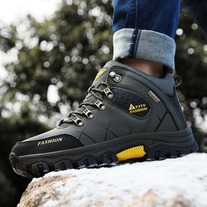 Men's Hiking Boots | Fleece Lined | Waterproof & Non-Slip Rubber Sole